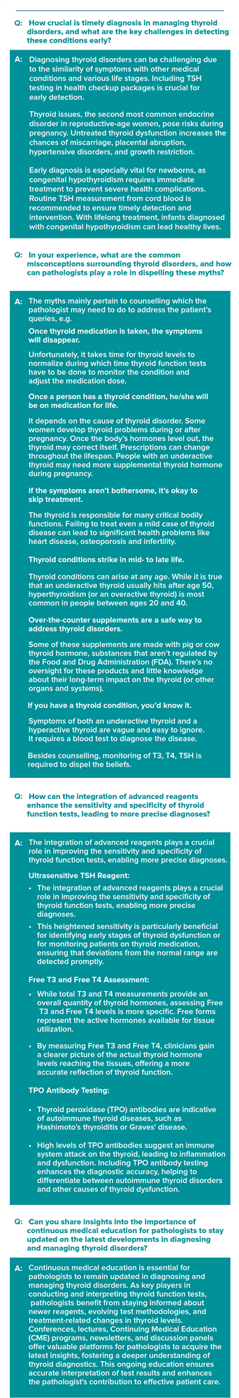 Dr. Varsha Vadera on timely detection of Thyroid disorders
